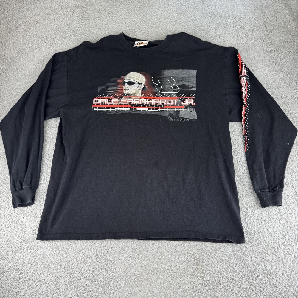 Vintage Dale Earnhardt Jr Shirt Mens 2XL NASCAR Racing Long Sleeve Winners y2k‎